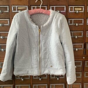 Reversible Cardigan Sherpa Teddy Jacket Juicy Couture Y2K  Size Large